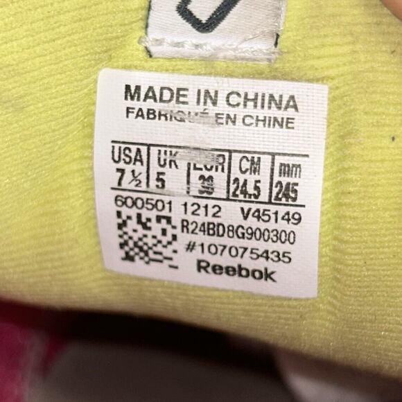 Reebok Womens US Size 7.5 Realflex Scream 2.0 V45149 Pink Yellow Running Shoes - Picture 11 of 12